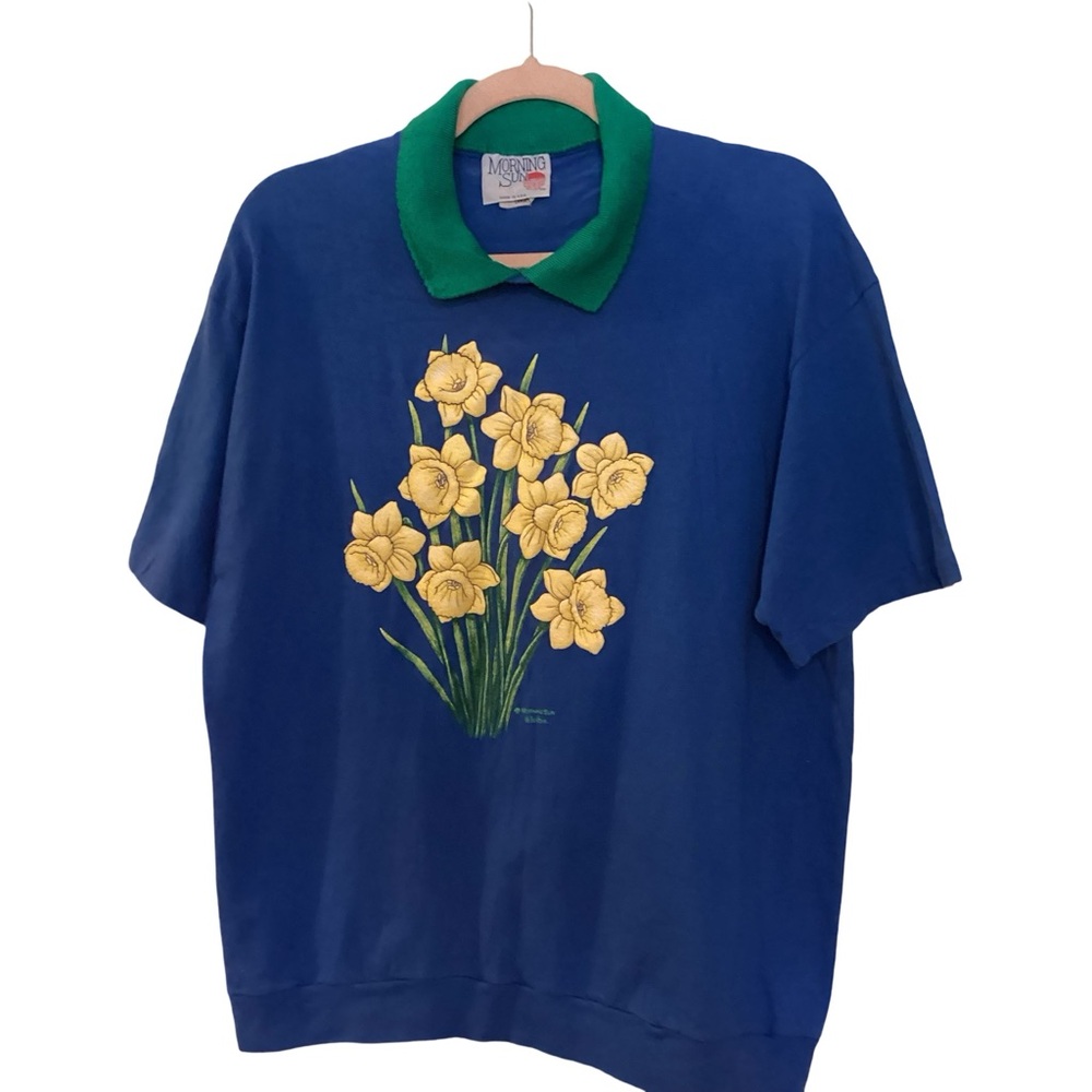 Vintage Morning Sun graphic tee-polo shirt